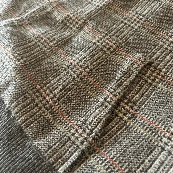 J. Crew Rugged Merino Wool Charcoal Plaid Hoodie size M. Like new! - Picture 14 of 15